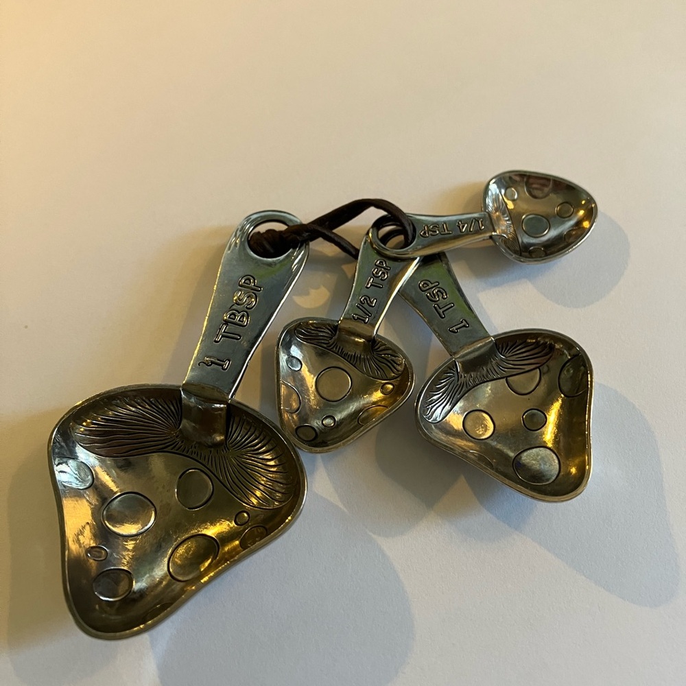 I Ganz Mushroom, Silver Measuring Spoons